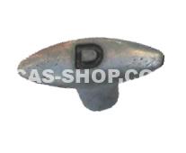 Starter knopf ''D'' oval, Horizontal