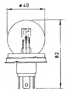 Light bulb 6V 40/45W, white I_I