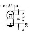 Bulb 12V 2W