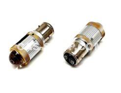 LED headlight set 6/12V, yellow bayonet (2 pcs)