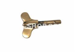 Wingnut scuttlevent spindle, brass