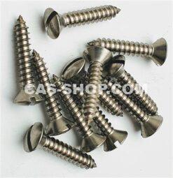 Schroef set motorkapband RVS