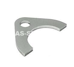 Lock plate behind torsion bar stainless steel