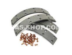Brake lining set 11CV, front 12", B-Quality