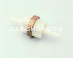 Petrol pipe filter + one-way valve, CLEAR