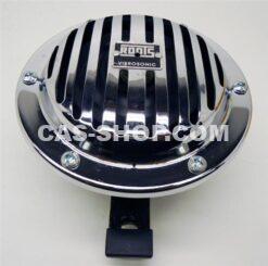 Claxon chroom 12V, hoge toon (Ø125mm)