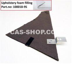 Headliner assembly cardboard L + clamb BL 7/52-