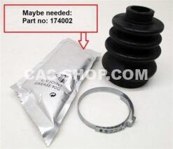 Drive shaft boot CV joint 11BL, model 1, gear side (Ø24xØ56)