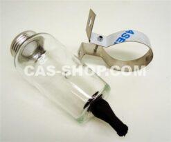 Remvloeistof reservoir glas met tule, hoog model