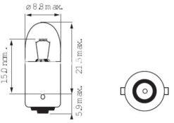Bollamp 6V 4W, Park/stad