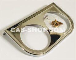 Mounting plate for 2 meters Ø52,5mm (chrome)
