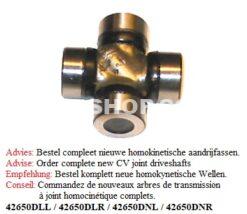 Kruiskoppeling dif.stuk 11/15CV (B-kwaliteit)
