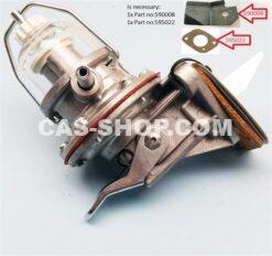 Benzinepomp + opvoer (mechanisch), met glas