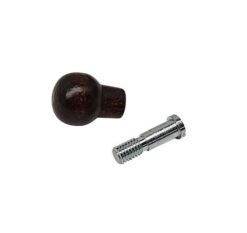 Houten knop (raamslinger), donkerbruin