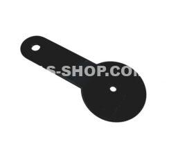 Bracket for reflector (black) with mounting hole