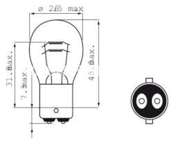Bulb 6V 18/5W